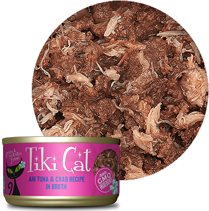 TIKI CAT - Grill lata de atún y cangrejo en caldo