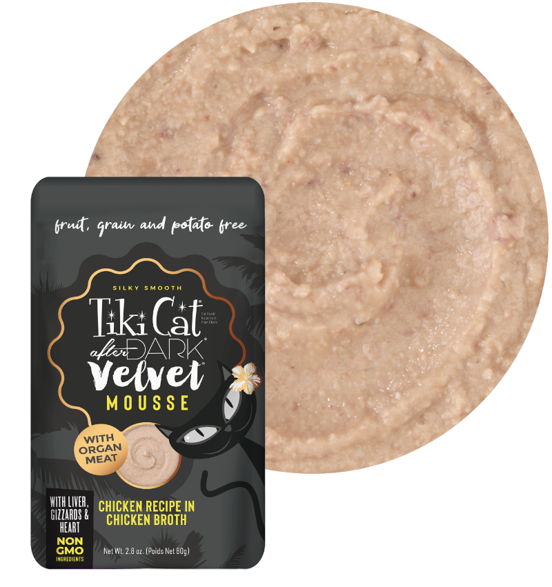 TIKI CAT - After dark velvet mousse pollo en caldo de pollo