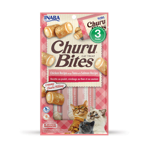 INABA - Churu bites (Atún y salmón) 3 und