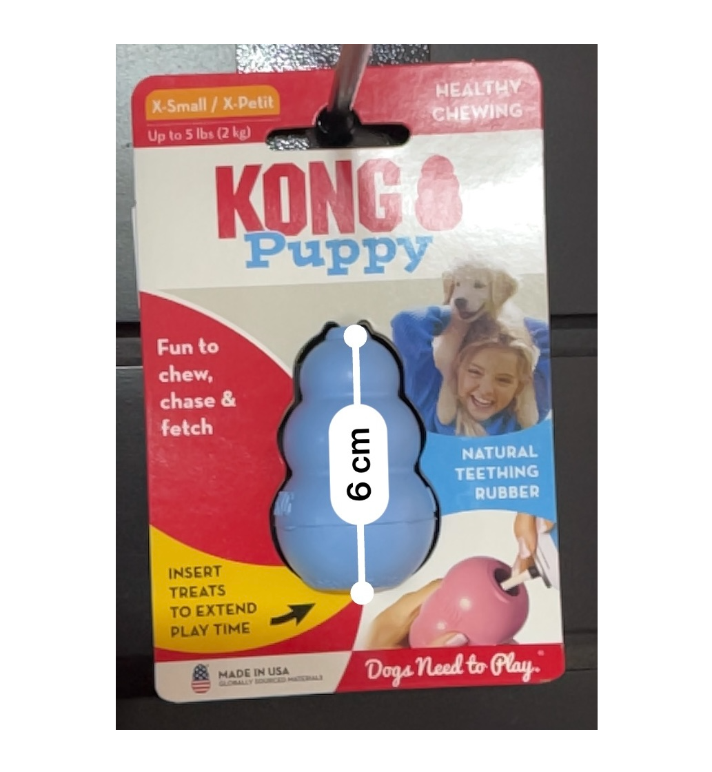 KONG - Portapasabocas puppy caucho