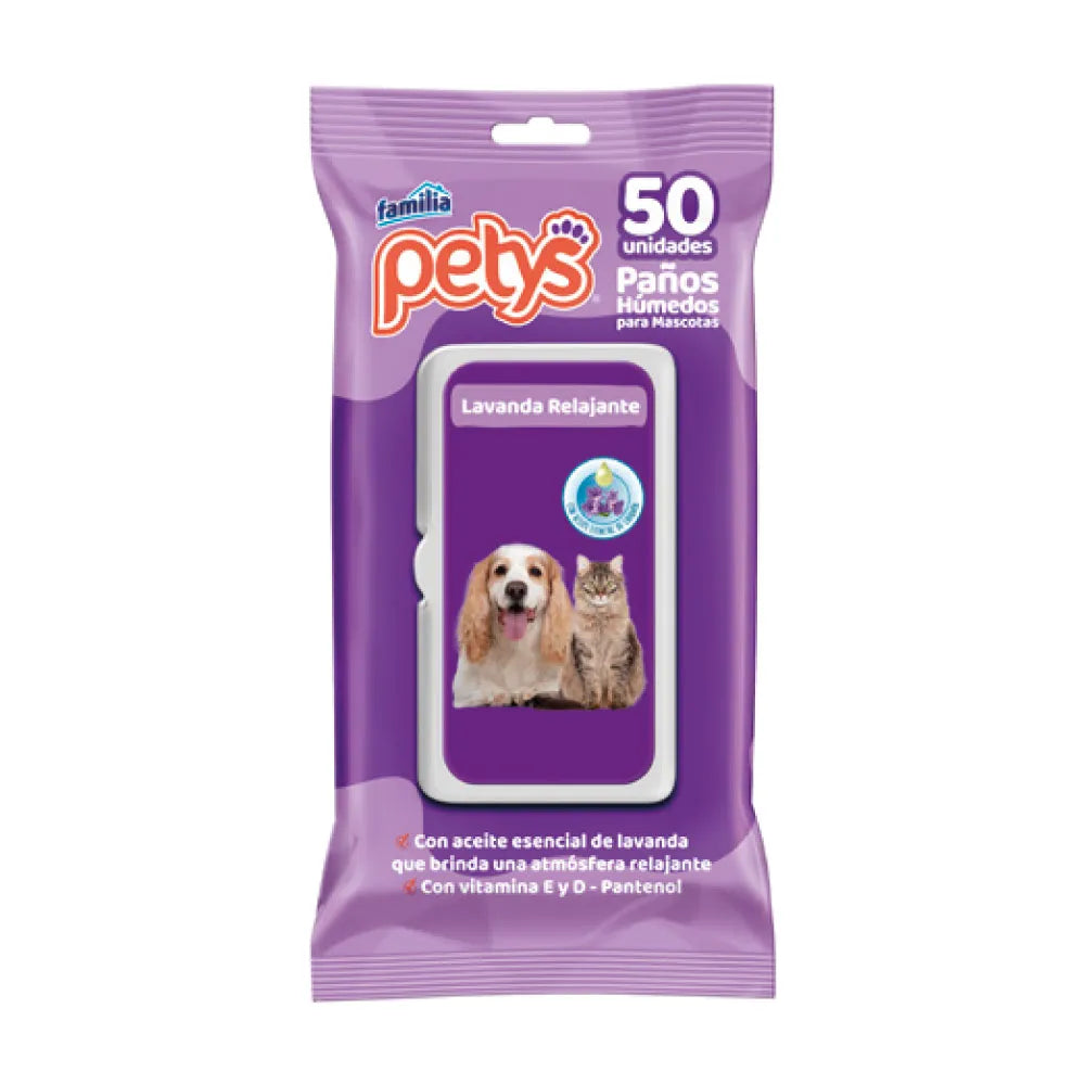 PETYS - Pañitos húmedos lavanda