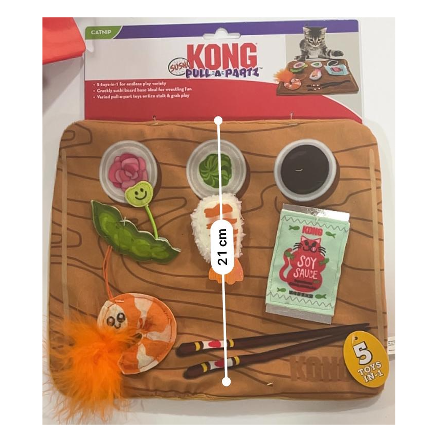KONG - Juguete para gato pull a partz sushi