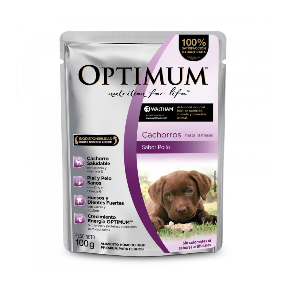 OPTIMUM - Alimento húmedo para perro cachorro