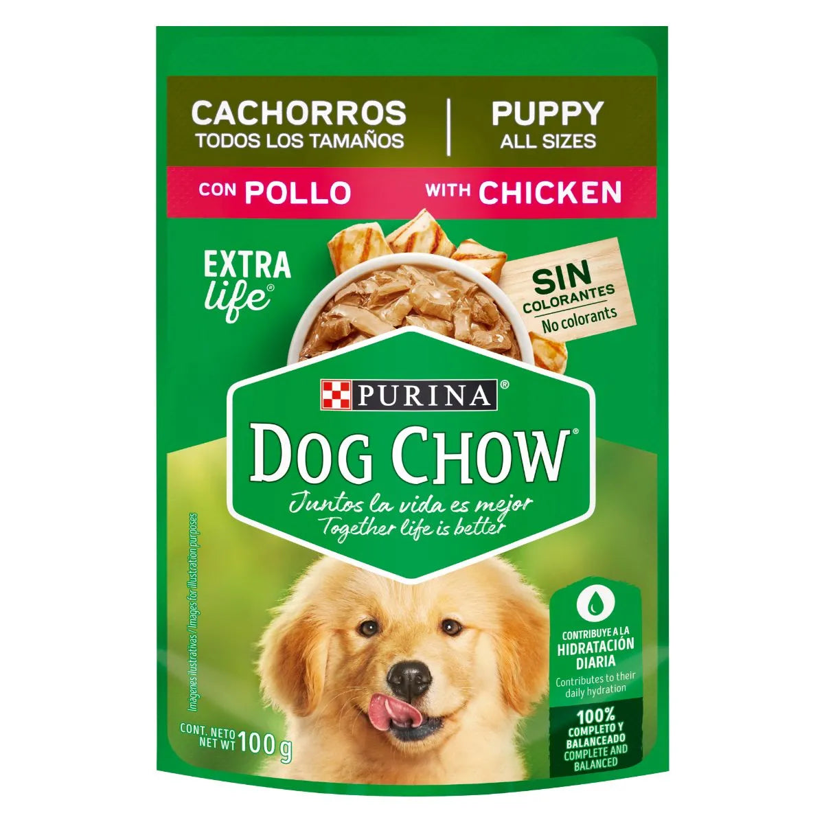 DOG CHOW - Alimento húmedo cachorro (Pollo)