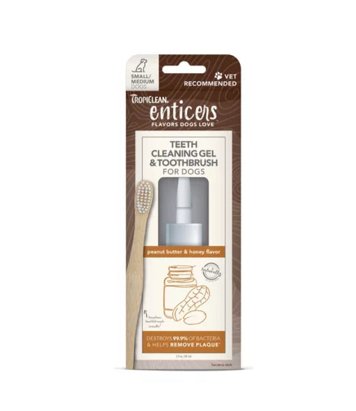 ENTICERS - Gel de limpieza dental perro (Sabor pollo)