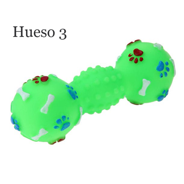 Juguete hueso en vinilo y látex