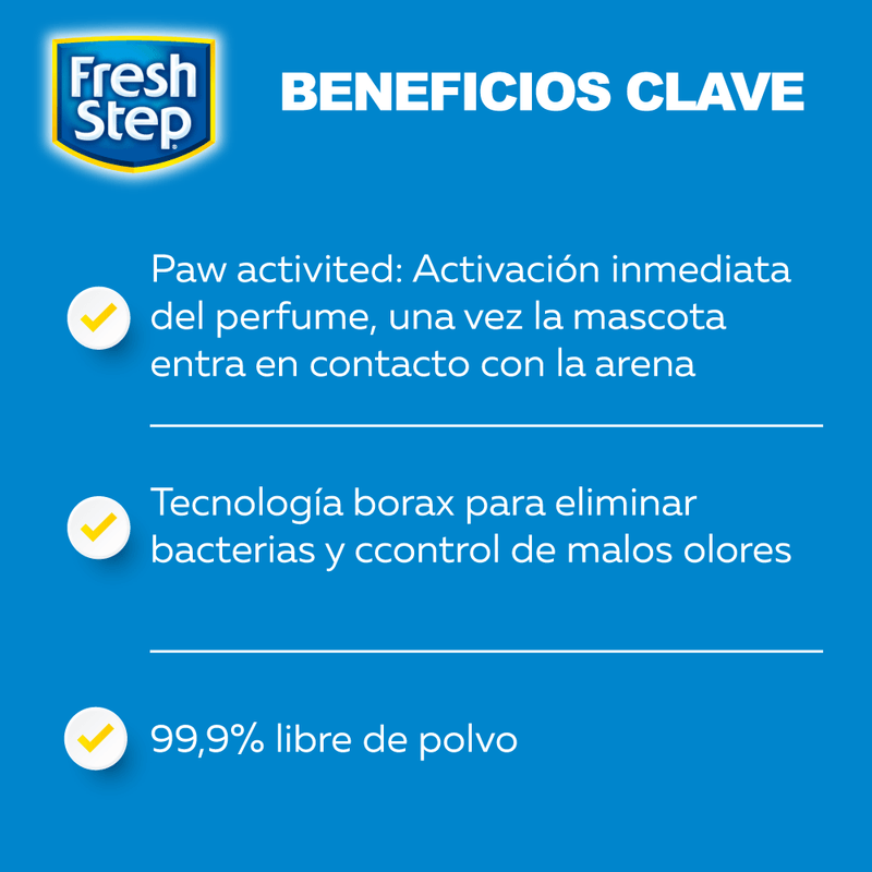 FRESH STEP - Arena no aglomerante con febreze