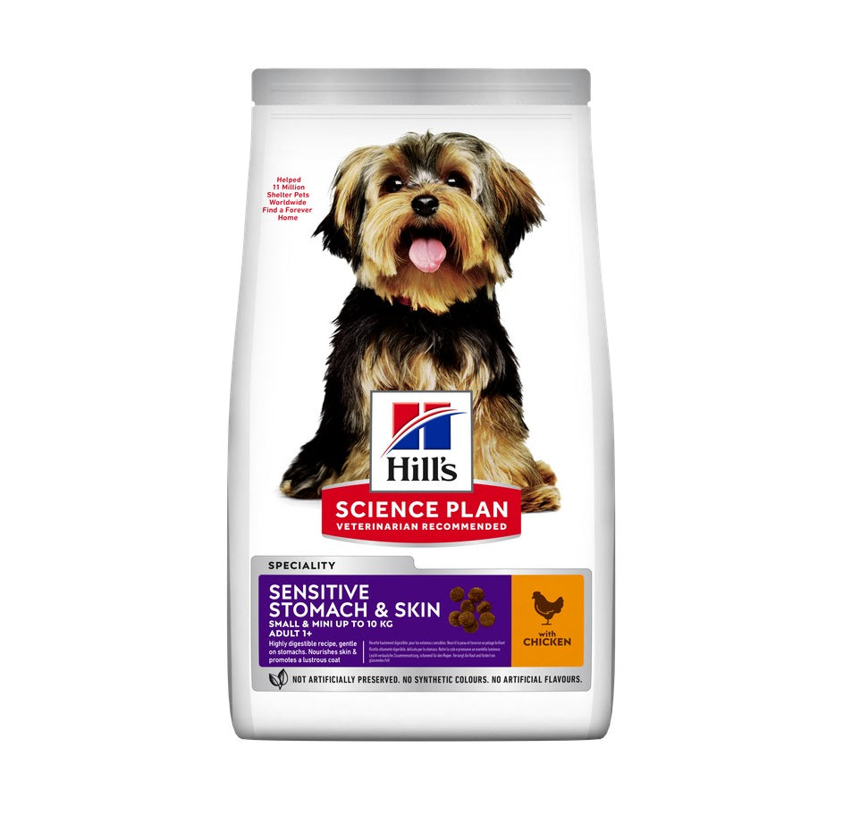 HILLS - Science diet sensitive skin & Stomach (Mini y pequeña)