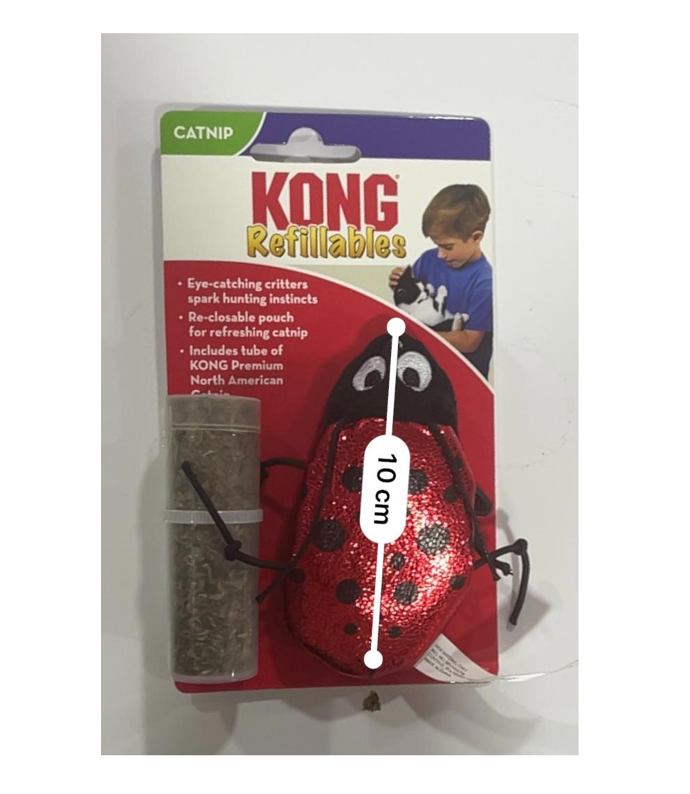 Copia de KONG - Juguete para gato rellenable mariquita
