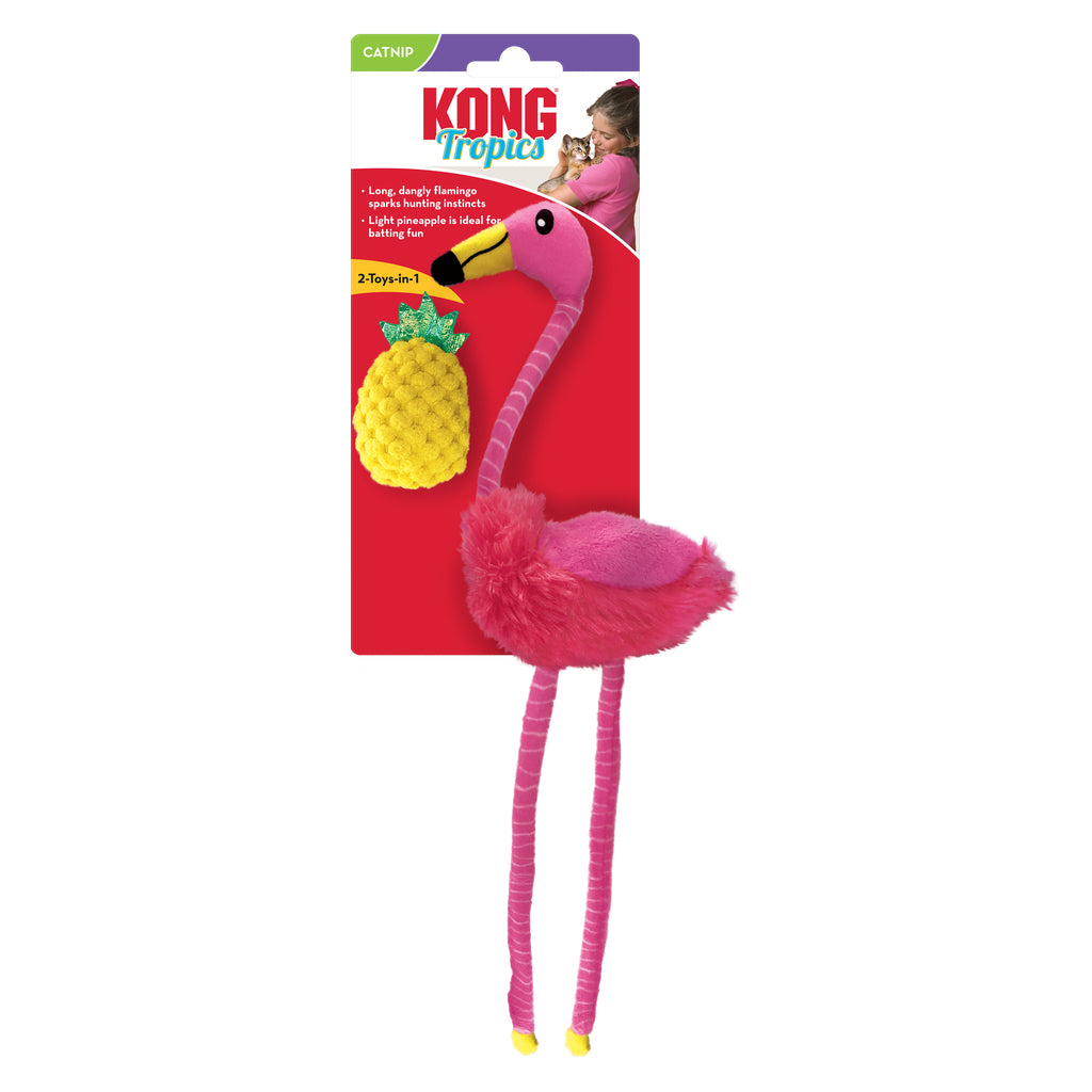 KONG - Juguete para gato tropics flamingo