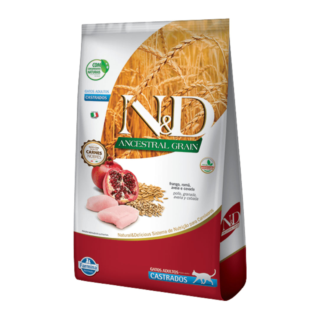 N&D - Prime gato adulto castrado (Pollo y granada)