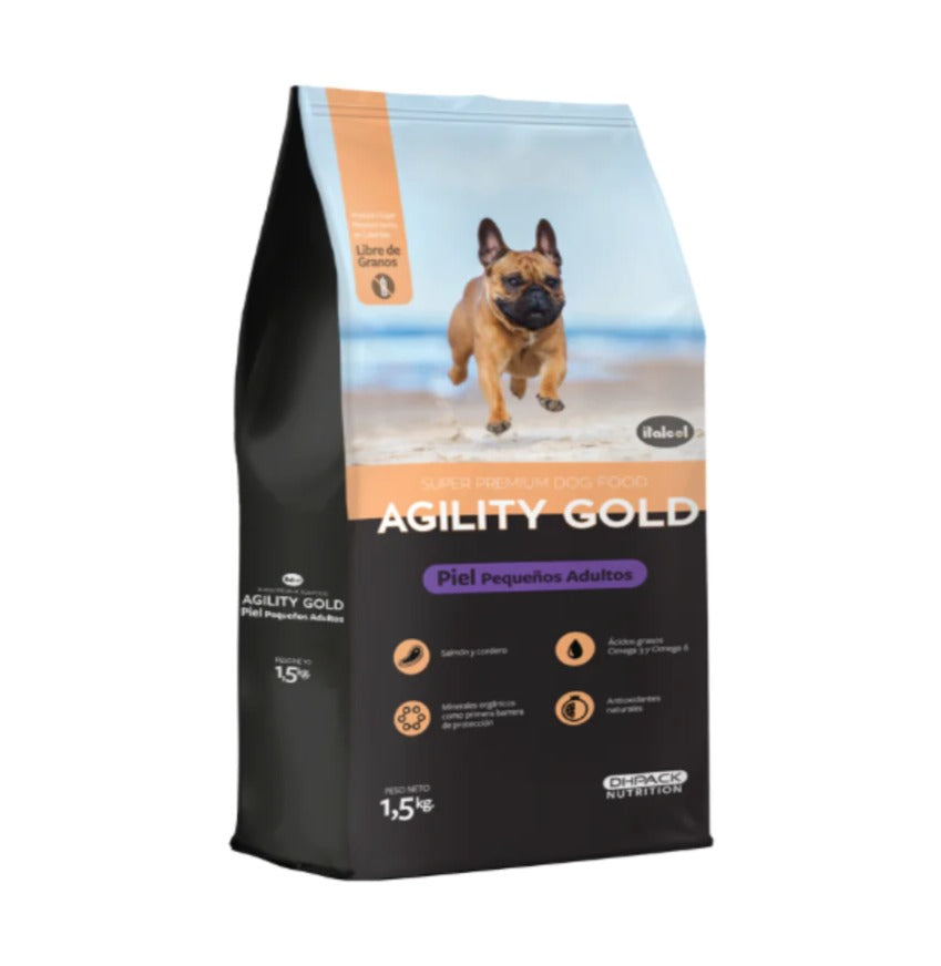 AGILITY GOLD - Adulto raza pequeña (Piel)