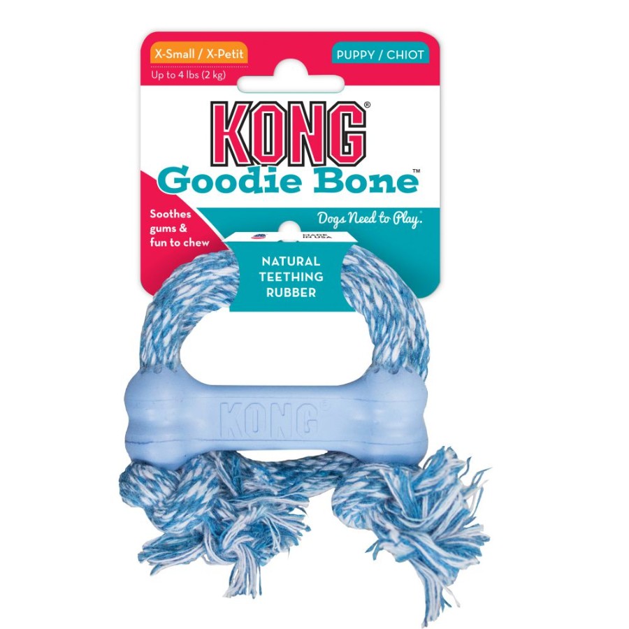 KONG - Puppy hueso con cuerda