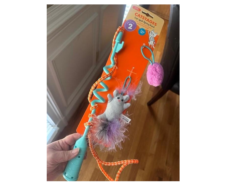 CATSTAGES - Frisky cat apult spring wand