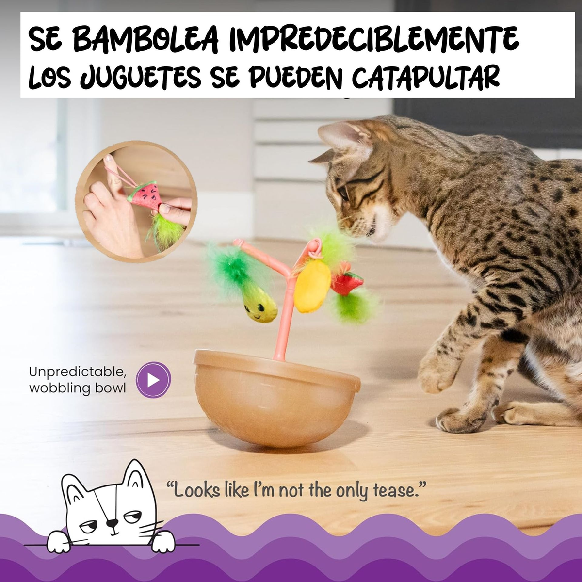 CATSTAGES - Mindgames hunt wobble fruit bowl