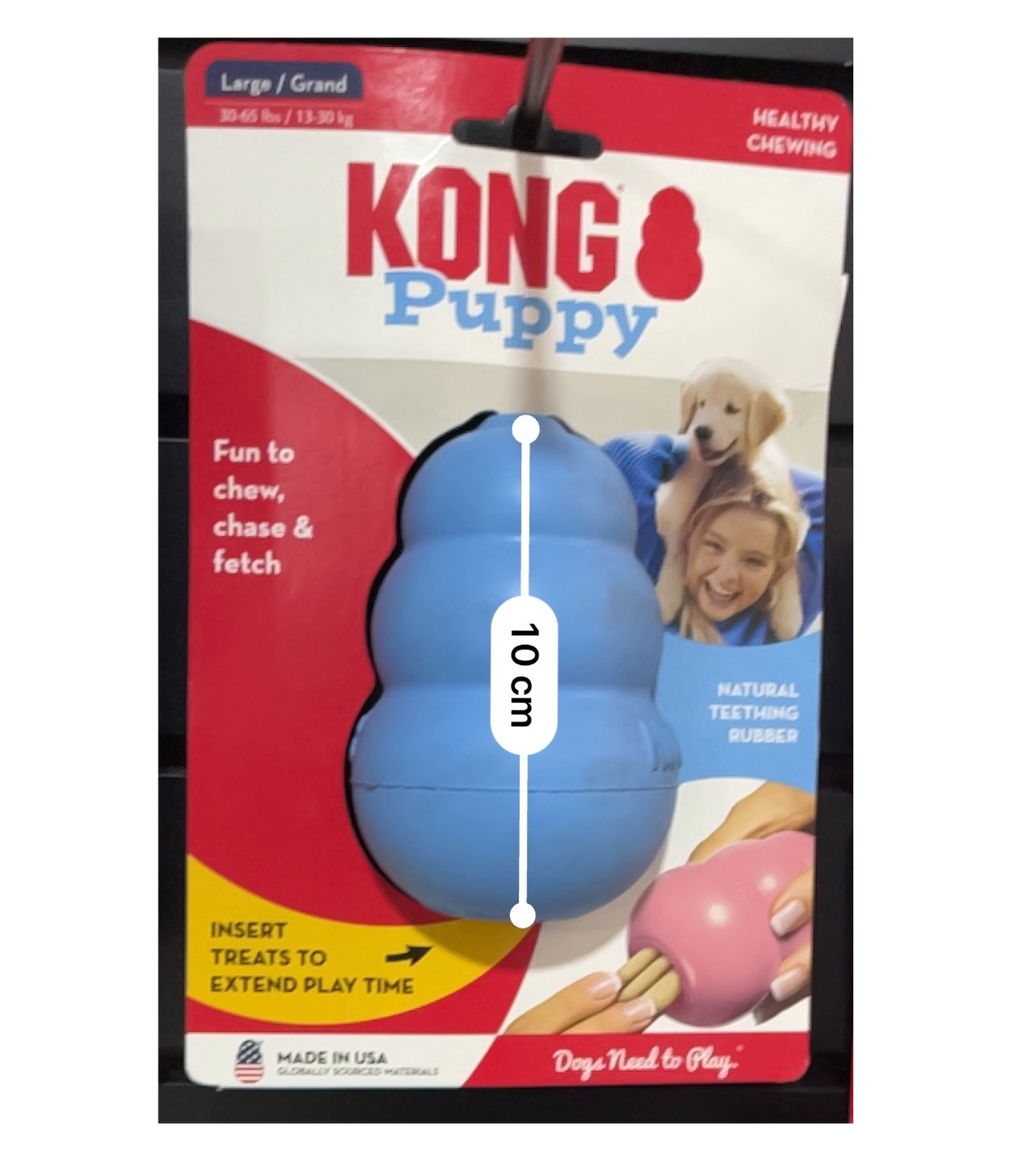 KONG - Portapasabocas puppy caucho