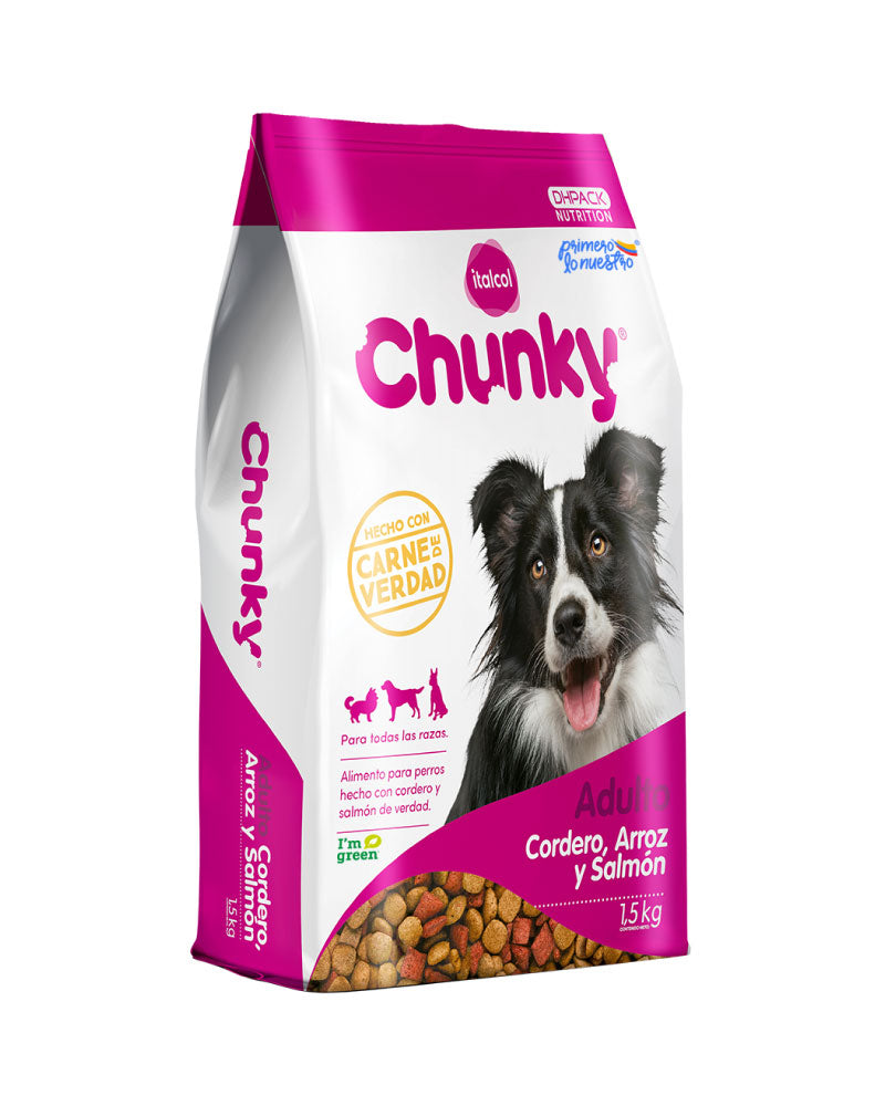CHUNKY- Adulto (Cordero, arroz y salmón)