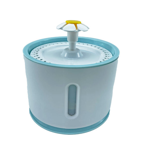 Fuente flor con luz led