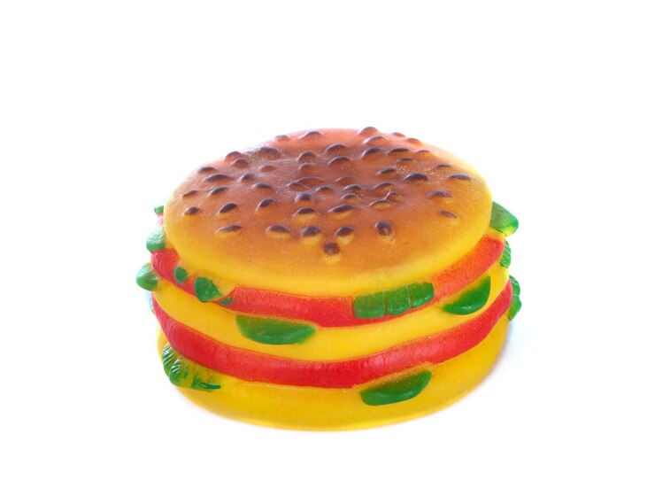 Juguete en forma de hamburguesa