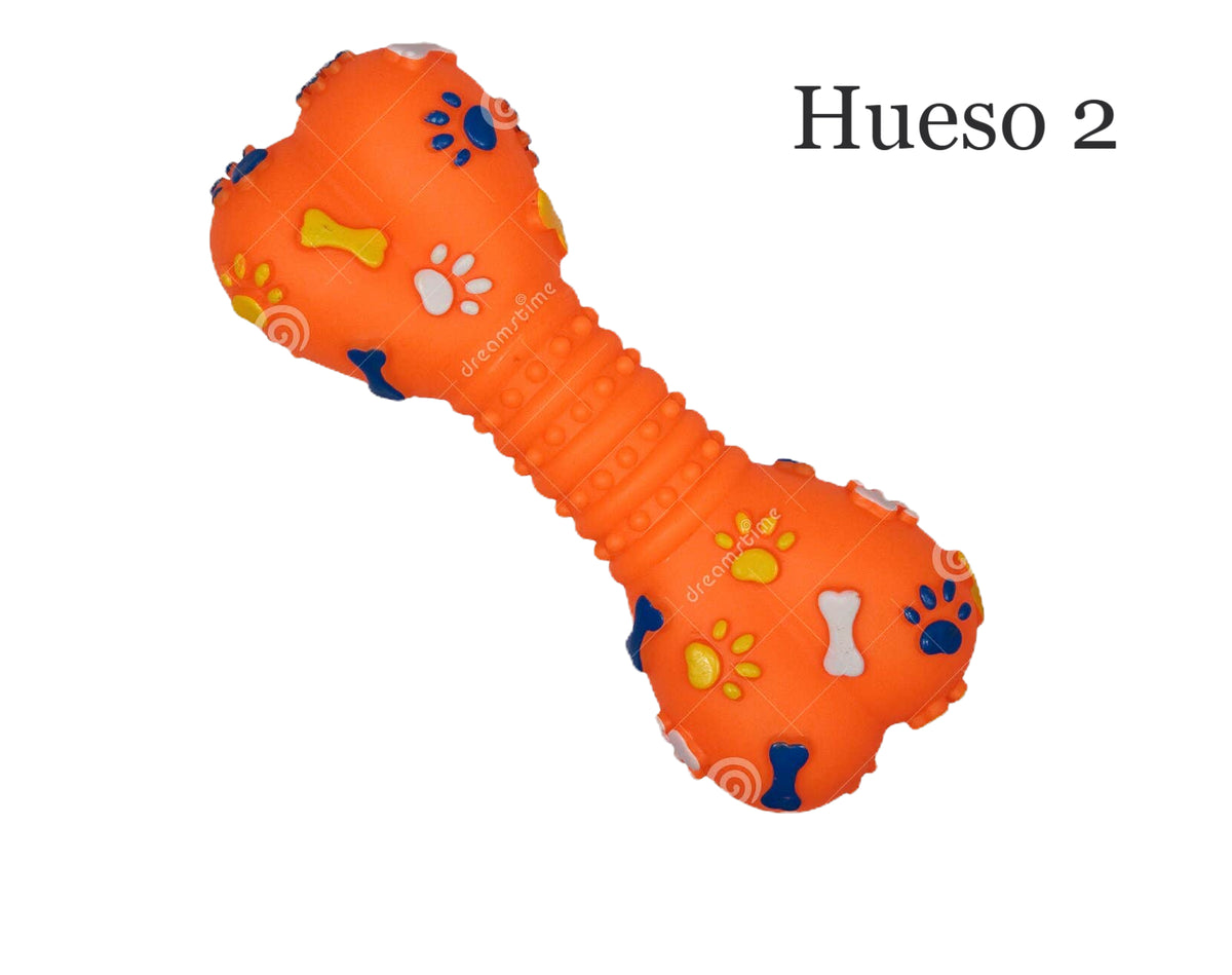 Juguete hueso en vinilo y látex