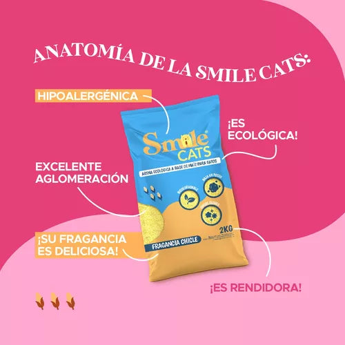 Smile cat - Arena de maíz (Chicle)
