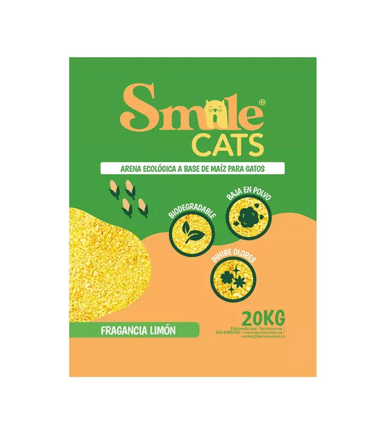 Smile cat - Arena de maíz (Limón)